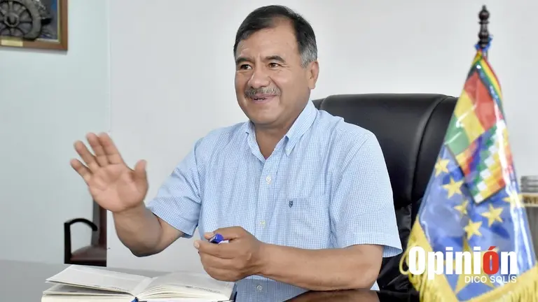 El gobernador Humberto S&aacute;nchez en entrevista con OPINI&Oacute;N. / DICO SOL&Iacute;S