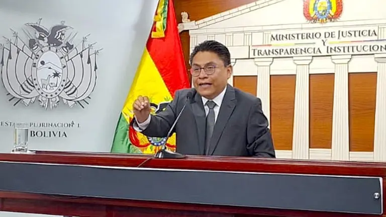 El ministro de Justicia, Iván Lima./ ERBOL