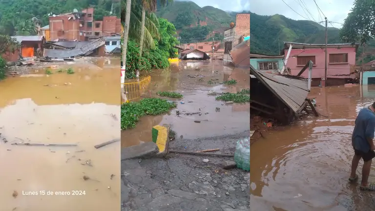 Im&aacute;genes de las inundaciones en Tipuani, norte de La Paz. COMPOSICI&Oacute;N OPINI&Oacute;N