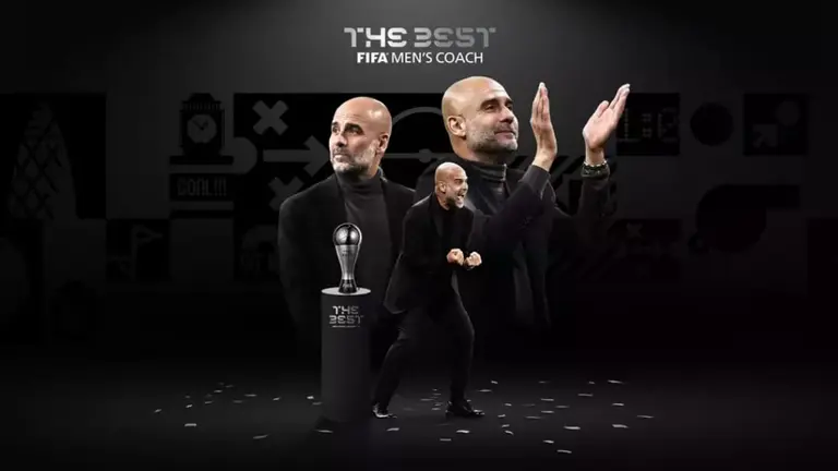 Pep Guardiola, ganador a mejor entrenador 2023./FIFA.