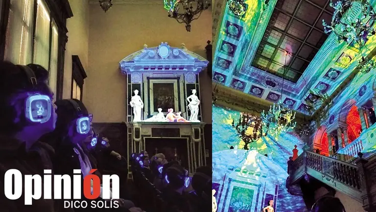 El salón principal del Palacio Portales es uno de los sitios por los que atraviesa &lsquo;El viaje de las musas&rsquo;. / DICO SOLÍS