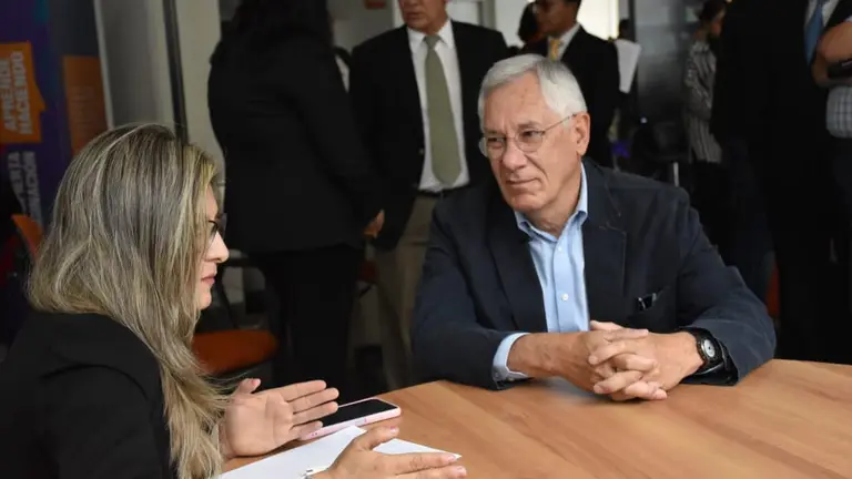 El expresidente de Bolivia y expresidente de la Corte Suprema de Justicia, Enrique Eduardo Rodr&iacute;guez Veltz&eacute; en entrevista exclusiva con OPINI&Oacute;N. NO&Eacute; PORTUGAL