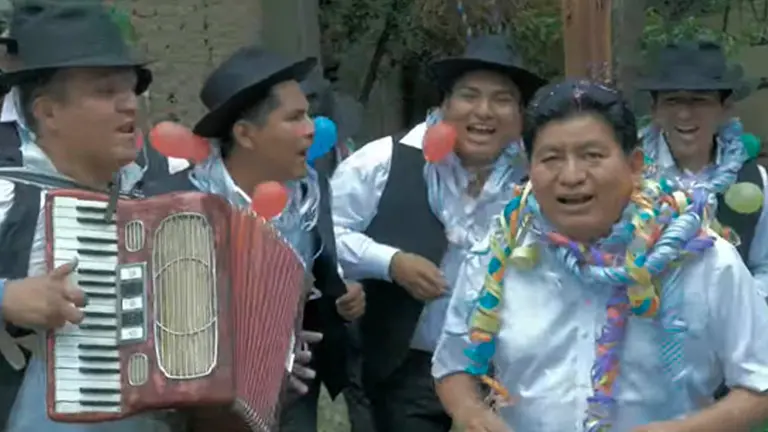 Monta&ntilde;o en la copla carnavalera. Foto/captura de video