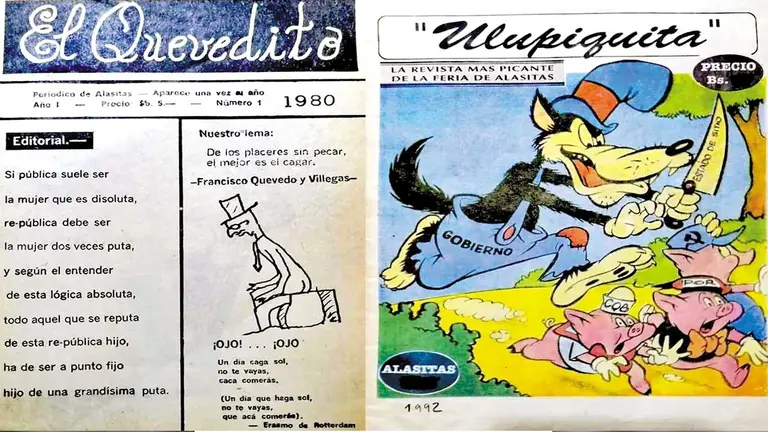Una rememoración de las publicaciones Ulupiquita, de 1992, y El Quevedito, de 1980.