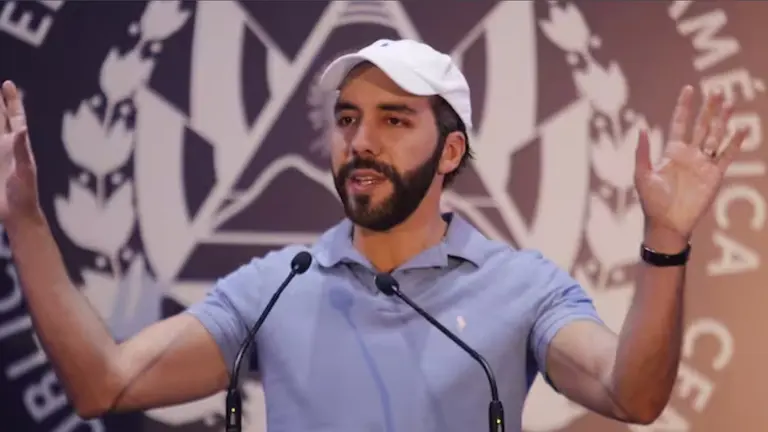 El presidente de El Salvador, Nayib Bukele. XINHUA