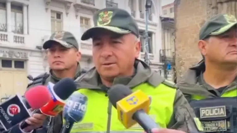 Edgar Cortez, comandante departamental de la Polic&iacute;a de La Paz./ URGENTE.BO