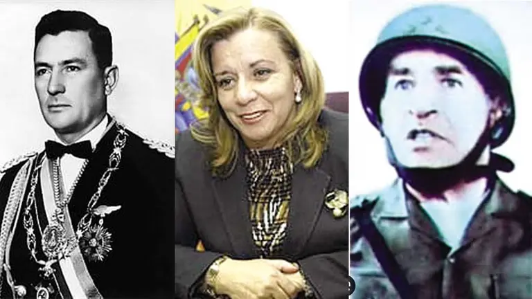 René Barrientos (Bolivia), Guadalupe Larriva (Ecuador) y Rafael Hoyos (Perú).