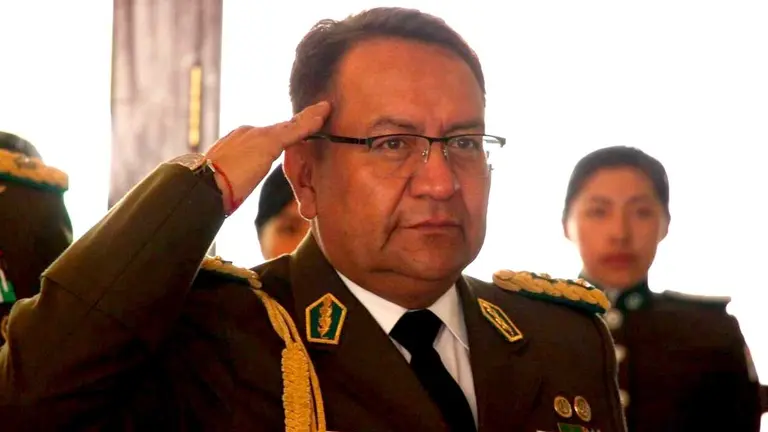 El comandante General de la Policía Boliviana, Álvaro Álvarez./ URGENTE.BO