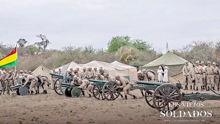 Un fotograma de la película &lsquo;Los viejos soldados&rsquo;, de Jorge Sanjinés./ FUNDACIÓN GRUPO UKAMAU