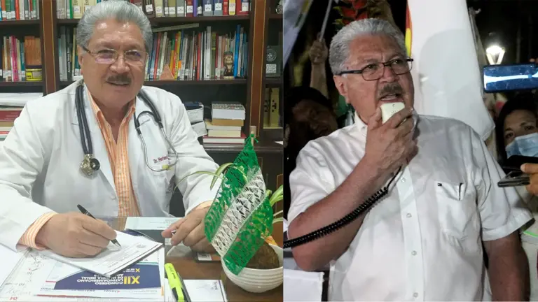 El m&eacute;dico nefr&oacute;logo y l&iacute;der c&iacute;vico cruce&ntilde;o Herland Vaca D&iacute;ez. Foto: RRSS.