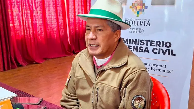 El ministro de Defensa, Edmundo Novillo./ ERBOL
