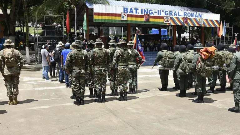 Fuerzas de Tarea Conjunta inician labores desde Caranavi. J. MAMANI