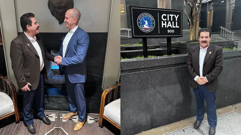 El alcalde de Cochabamba, Manfred Reyes Villa, en  Richmond, Virginia. ALCALD&Iacute;A DE COCHABAMBA