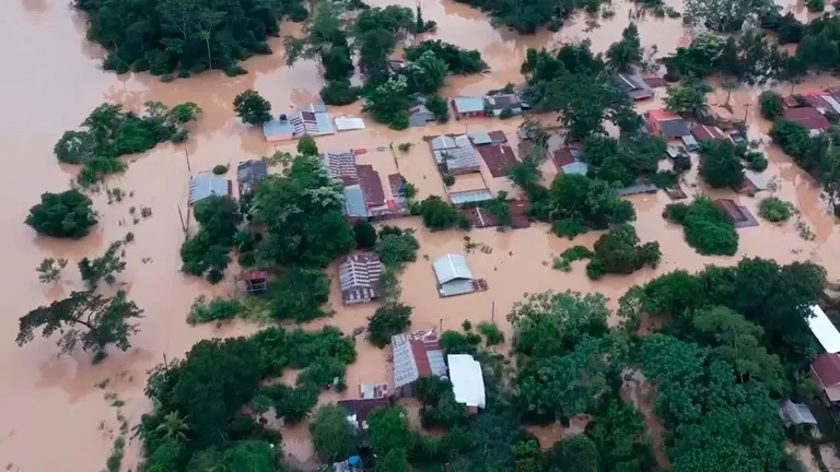 Una zona de Cobija tras varios d&iacute;as de haberse registrado la inundaci&oacute;n. GACMB