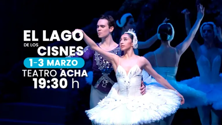 Arte promocional de la obra de ballet ' El Lago de los Cisnes'. Foto: RRSS.