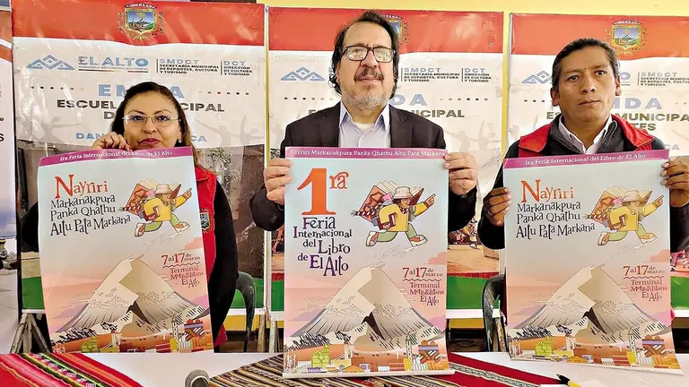 Presentación de actividades de la Feria Internacional del Libro de El Alto./ CDLLP