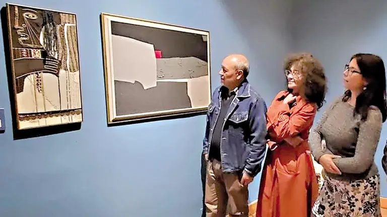 Algunas obras de Inés Córdova, exhibidas en el Museo Nacional de Arte./ MNA