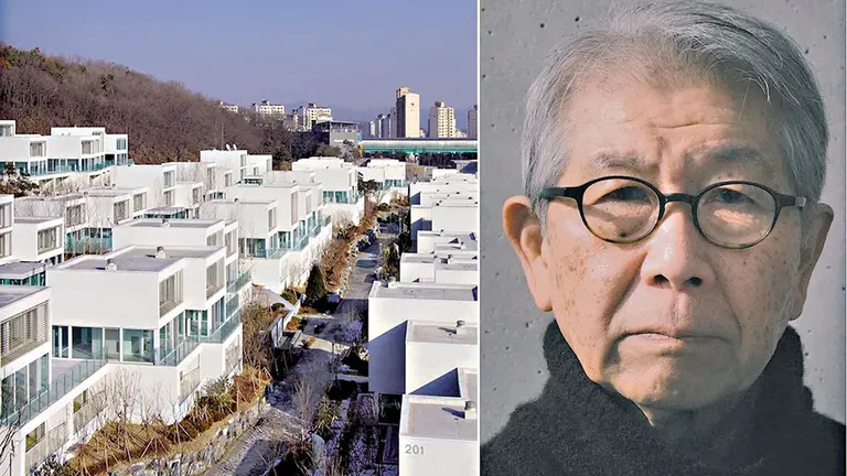 Una de los proyectos del arquitecto ganador (izquierda)./ El experto Riken Yamamoto. THE ARCHITECTS JOURNAL