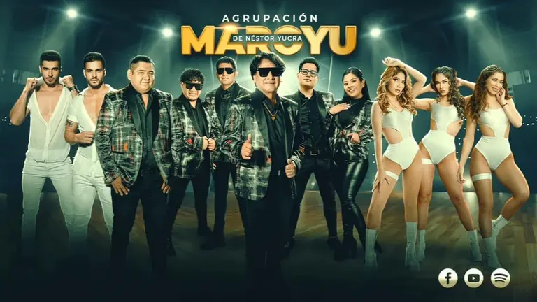 El grupo Maroyu de N&eacute;stor Yucra, cuando a&uacute;n Jhonny Claros era parte. AGRUPACI&Oacute;N MAROYU