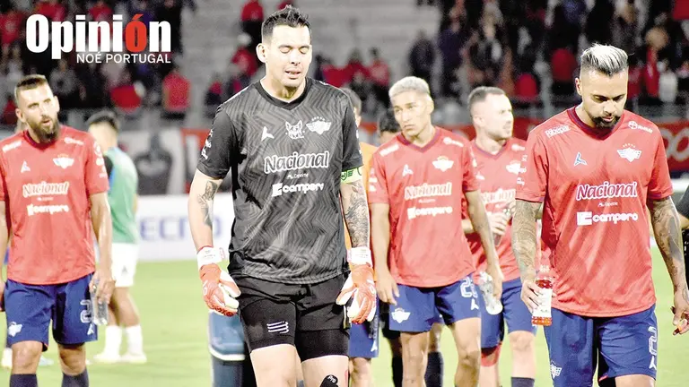 Jugadores de Wilstermann tristes./ NO&Eacute; PORTUGAL
