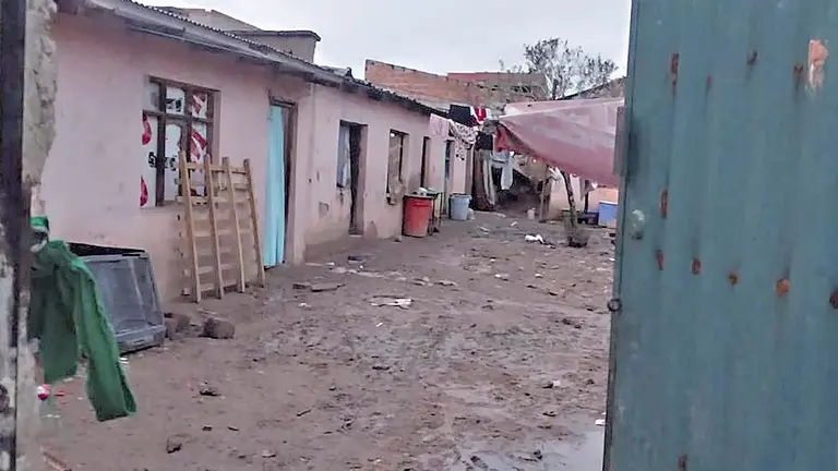 La vivienda donde ocurri&oacute; el homicidio, en Pucara./ UNITEL