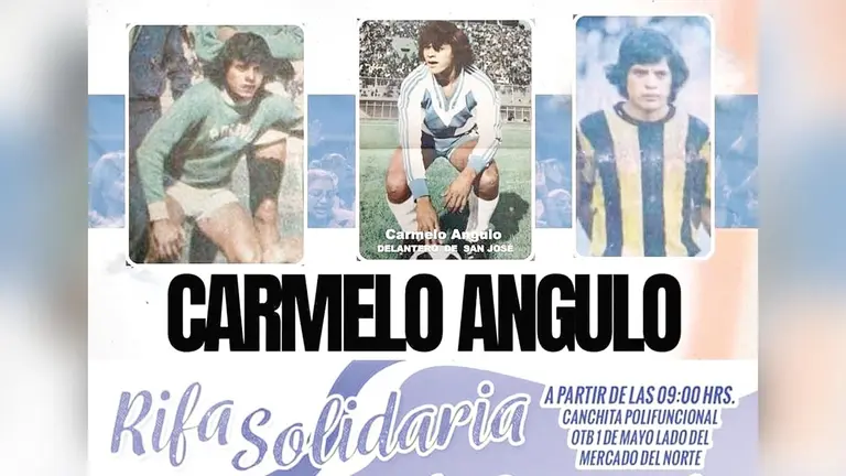Una imagen del afiche promocional de la rifa solidaria por Carmelo Angulo Ramírez. /  FACEBOOK MARIEL ANGULO