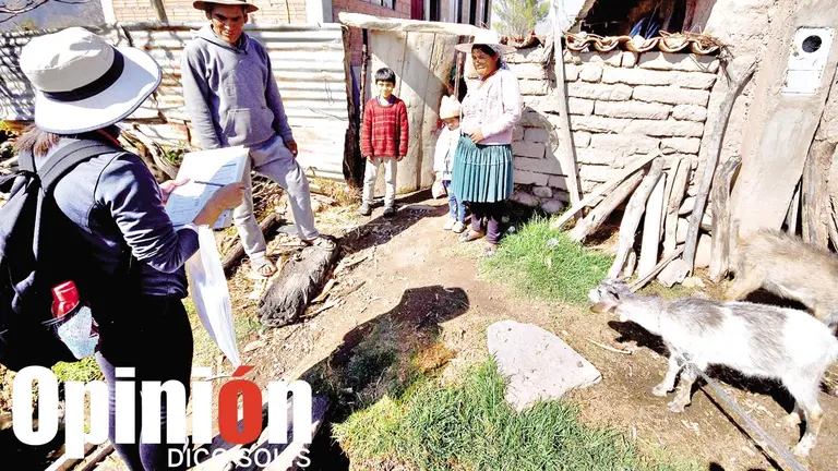 Actividades del censo experimental realizado en Capinota, en julio de 2023. / DICO SOLÍS