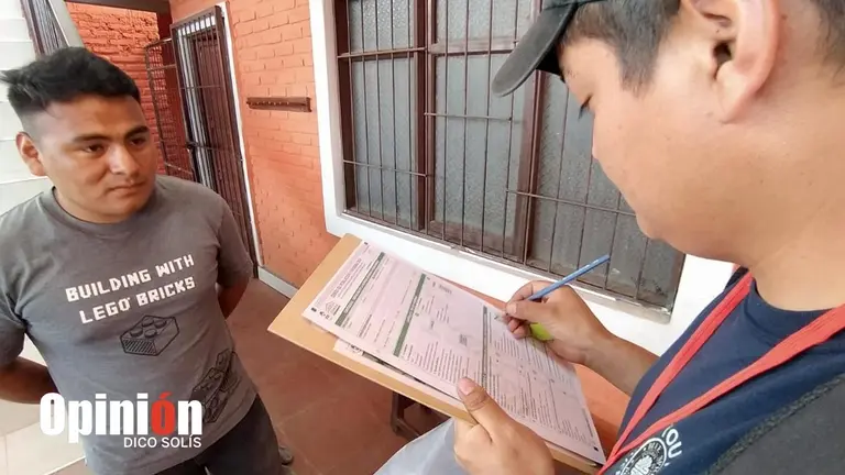 Simulacro de empadronamiento censal con miras al 23 de marzo./ DICO SOLÍS