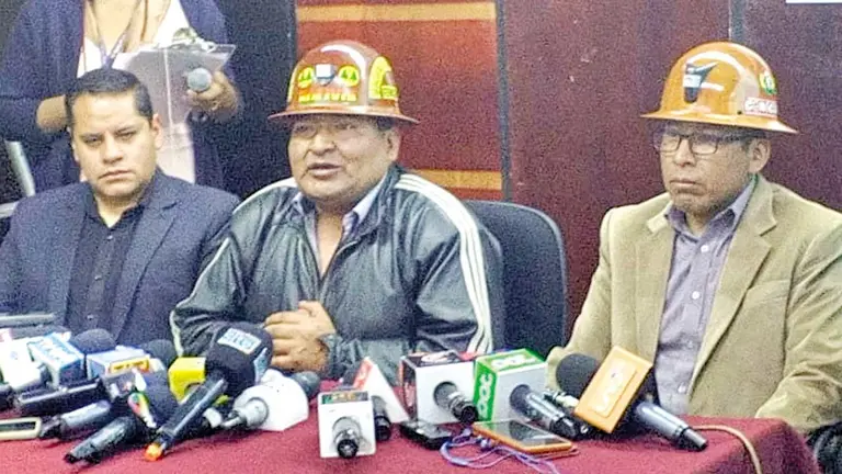 El ministro de Miner&iacute;a, Alejandro Santos./ ERBOL
