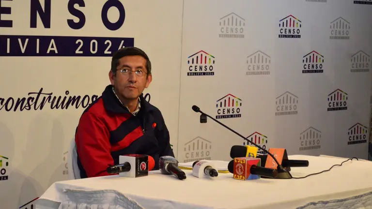El responsable departamental del Censo 2024 de La Paz, Santiago Padilla. INE