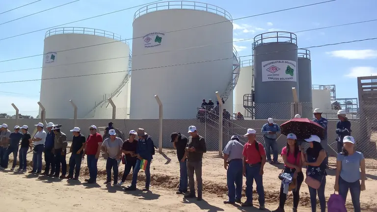 La Planta de Biodi&eacute;sel, situada en Santa Cruz. Es la primera de Bolivia. APG