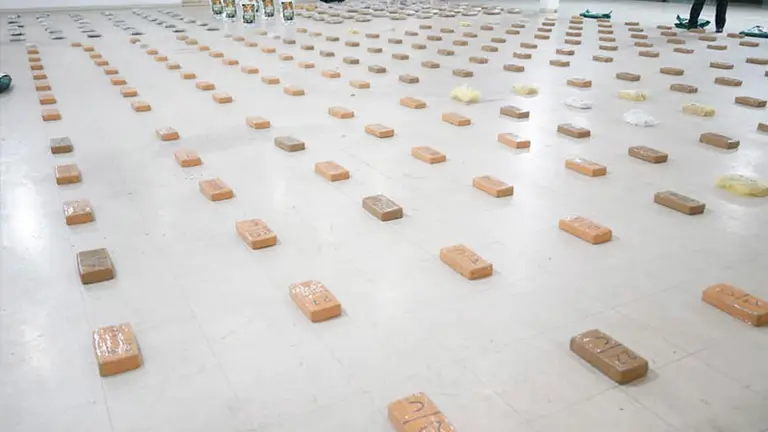 Droga incautada en Santa Cruz, tras los operativos./ EDUARDO DEL CASTILLO