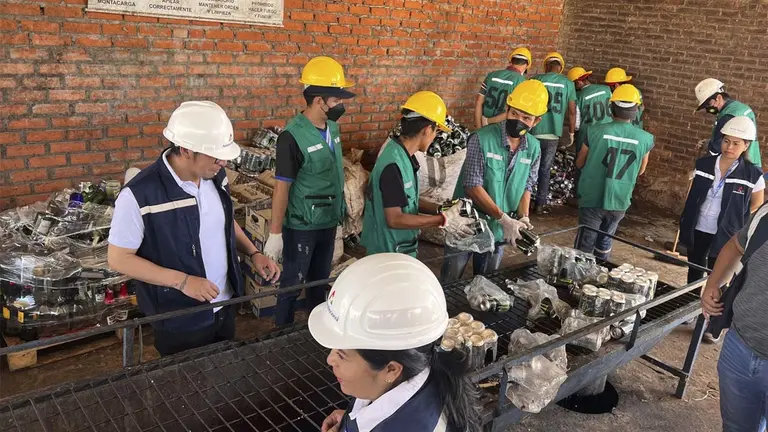 Momento del operativo realizado. TOMADA DE ABI
