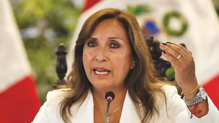 Una imagen de la presidenta de Perú, Dina Boluarte./ EL CONFIDENCIAL