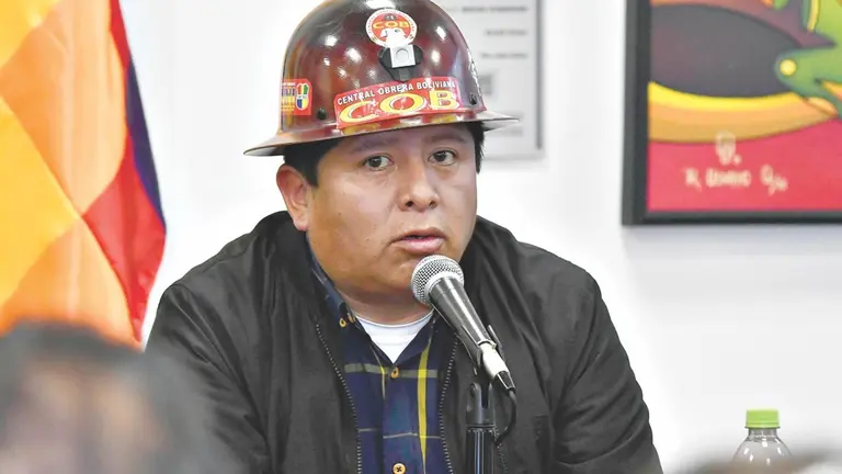 El ejecutivo de los trabajadores, Juan Carlos Huarachi./ APG