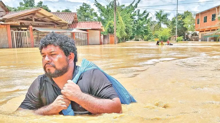 La ciudad de Cobija fue una de las más castigadas por las lluvias./ APG
