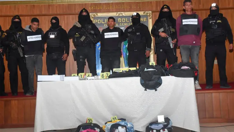 Venezolanos detenidos en el marco de las investigaciones./ APG