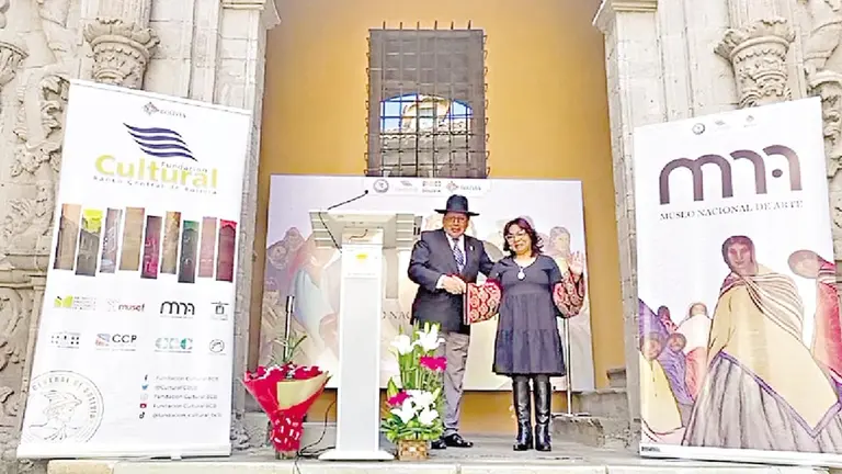 Claribel Arandia durante su acto de posesión como nueva Directora del Museo Nacional de Arte. / ARCHIVO