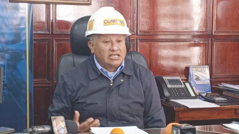 El presidente de Comibol, Reynaldo Pardo./ ERBOL