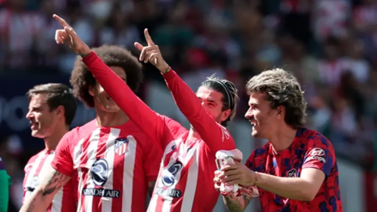 Jugadores de Atl&eacute;tico de Madrid tras el partido./ INSTAGRAM