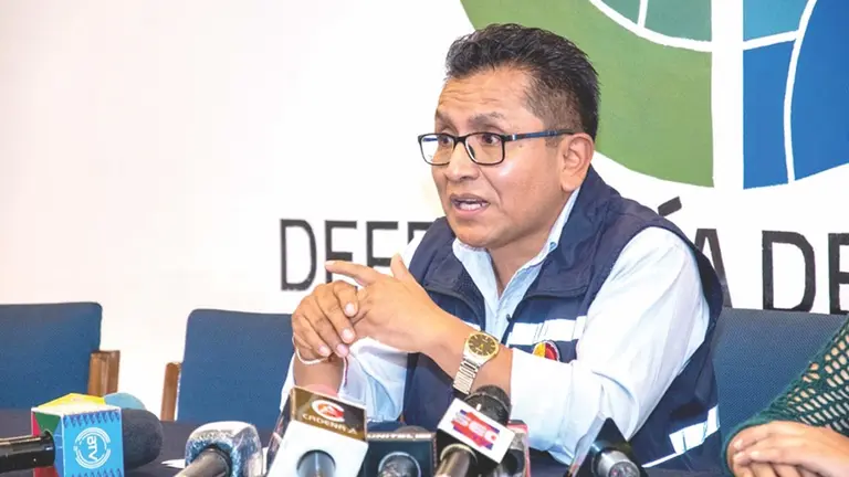 El defensor del Pueblo, Pedro Callisaya./ ABI