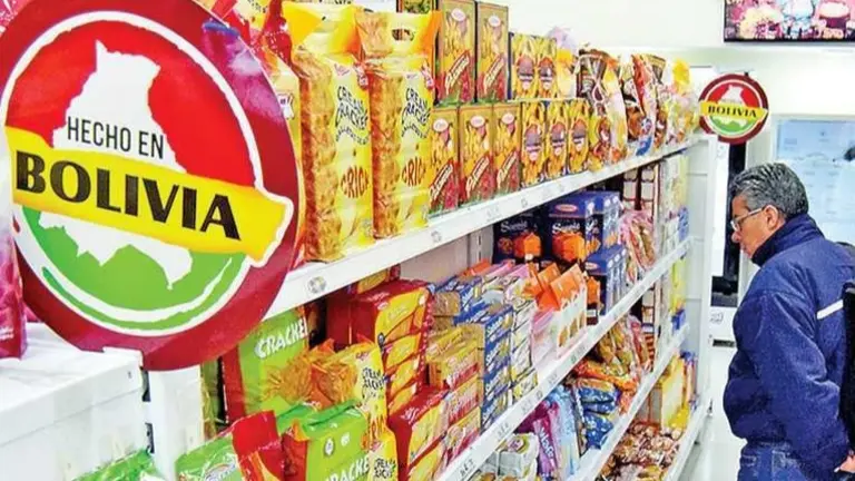 Algunos productos con el sello "Hecho en Bolivia". ARCHIVO