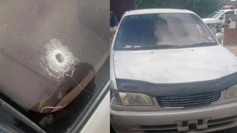 Veh&iacute;culo en el que fue hallada la v&iacute;ctima fallecida por impacto de bala en Isarzama. RRSS