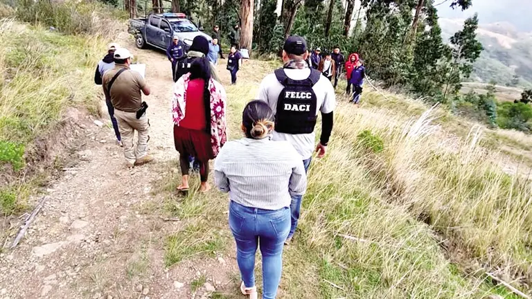 El crimen de Estanislao movilizó a los pobladores de Comarapa, en Santa Cruz./ FISCALÍA