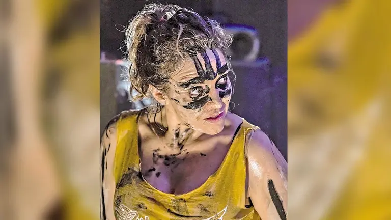 Mariana Bredow, protagonista de la obra teatral "Ave"./ CORTES&Iacute;A
