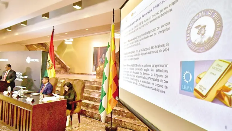 El informe del presidente del Banco Central, Edwin Rojas, sobre las Reservas Internacionales Netas./ APG