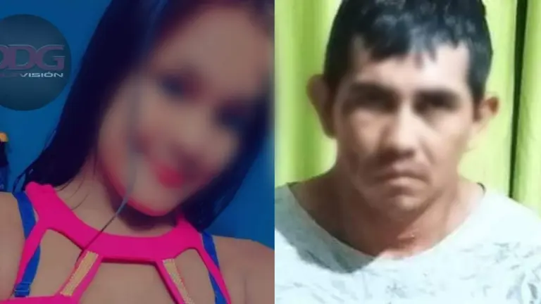 Jhanaly, la joven victimada en Guayaramer&iacute;n. Del otro lado, su presunto feminicida.