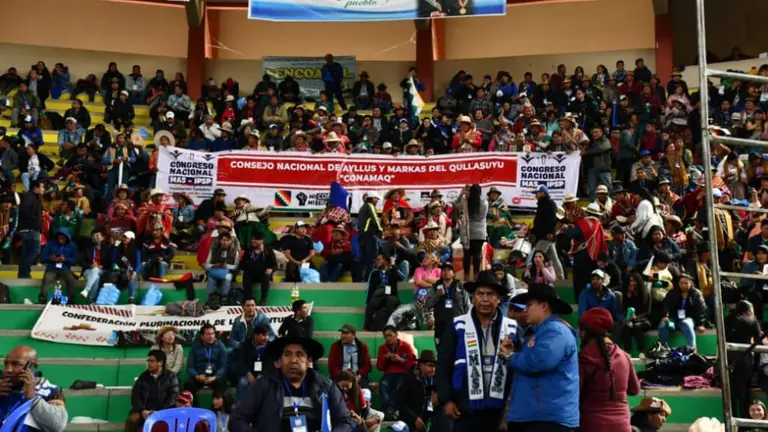 Congreso del MAS "arcista" en El Alto. APG
