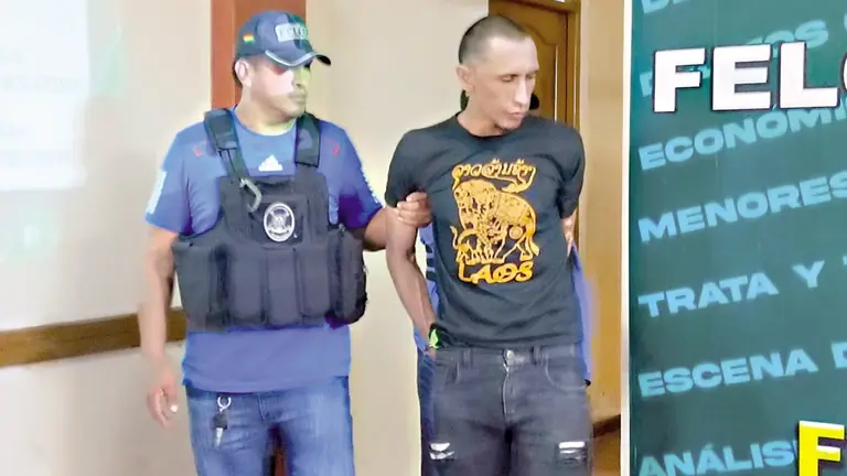 El delincuente detenido por robar en un alojamiento
c&eacute;ntrico de Cochabamba./ MARIELA COSS&Iacute;O