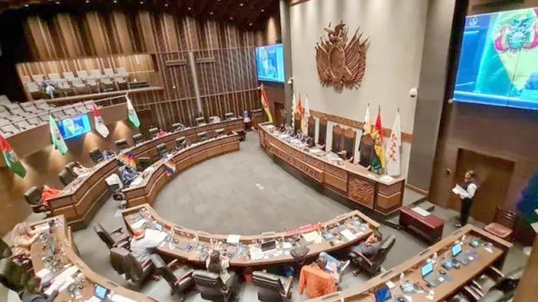 El Senado sesionó este jueves./ OXIGENO.BO